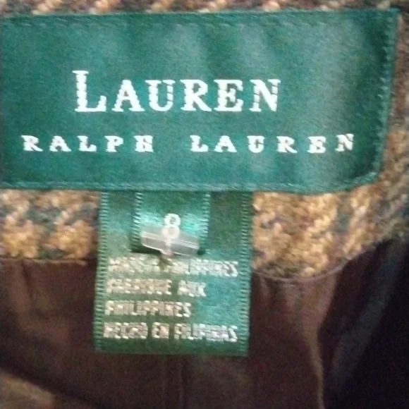 Ralph Lauren rugby wool tweed blazer, vintage size 8